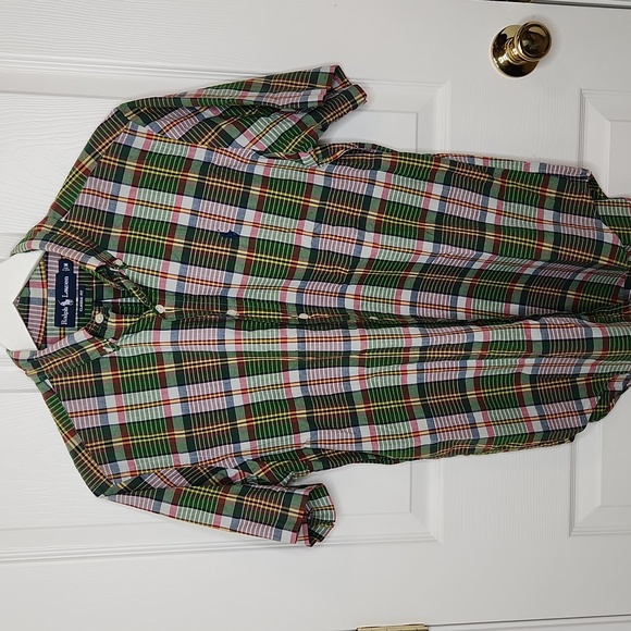 Ralph Lauren Other - Men's Ralph Lauren classic fit short sleeve button-up shirt green plaid size med